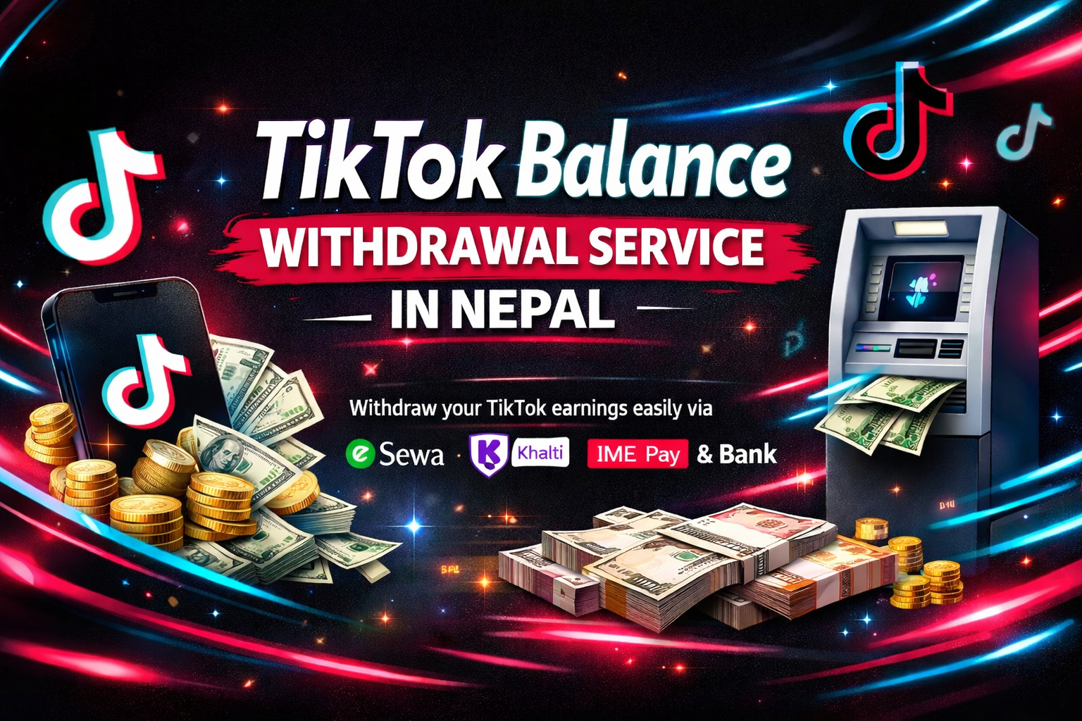 TikTok Balance Withdrawal Service in Nepal